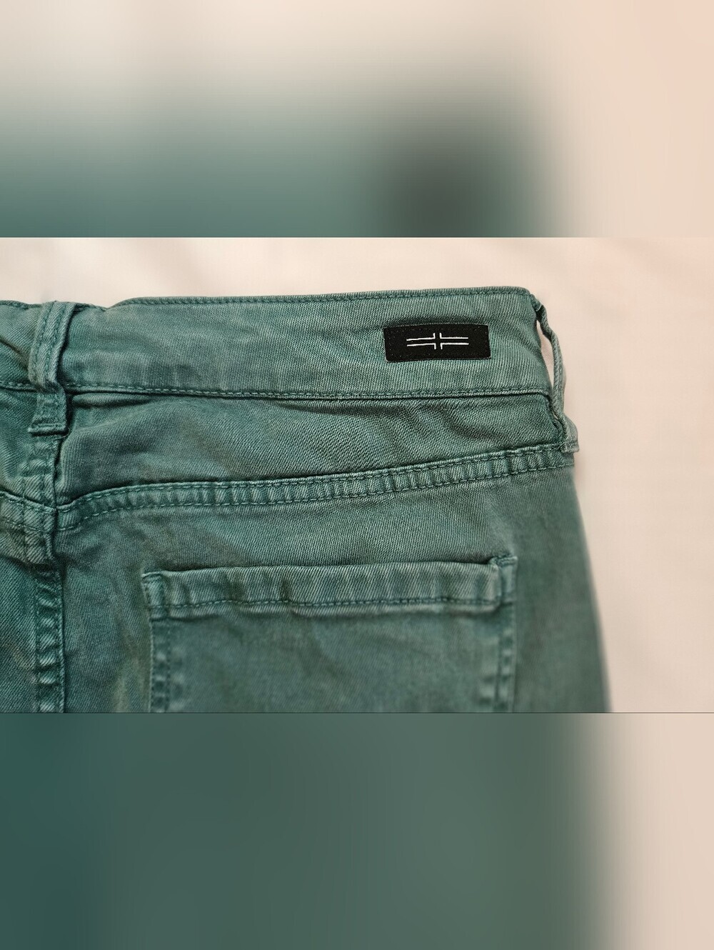 Liverpool Los Angeles Womens Green Mid-Rise Denim 4 Pocket Skinny Jeans Size 6 - Picture 16 of 16